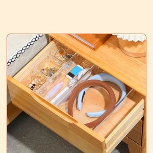 Bathroom Makeup Desk Drawer Organizer <b>Storage</b> <b>Trays</b> Clear PS Plastic Injection Molded Multifunction for Kitchen & Clothing - Product Image 3