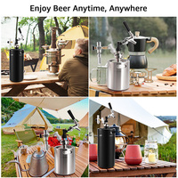 2L 3.6L 4L 5L 10L Acier Inoxydable 304 Homebrew Bière Boisson Mini Bière Baril Fût avec LOGO Gravé Gratuit Personnalisé