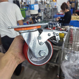 CMCL Universal-Rolldrehräder 5 Zoll schwenkbar mit Bremsscheibe industrielle Schwerlast-Rolle - Product Image 2