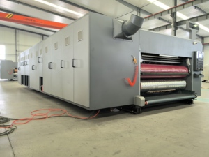 Coupeur de matrice de Slotter d'imprimante 5 couleurs haute <span class=keywords><strong>définition</strong></span> automatique pour la boîte de carton d'encre Flexo faisant la Machine avec la fonction d'huilage de séchage - Product Image 4