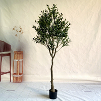Grand arbre d'olivier artificiel en plastique (bionique) en gros pour animaleries, cliniques vétérinaires, hôpitaux vétérinaires, salons et mariages