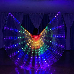 Ánh sáng lên <span class=keywords><strong>LED</strong></span> Isis cánh múa bụng Carnival <span class=keywords><strong>Rave</strong></span> trang phục outfitsfor phụ nữ người lớn - Product Image 6