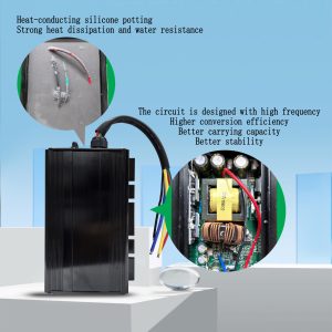 High-Power Four-Wheel Converter <b>Plug</b>-in Isolates 42V-90V <b>12V</b> 50A Voltage for Vehicles HJ12V50A-G High Power Converter - Product Image 5