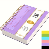 Carnet A5 personnalisé avec reliure spirale et couture filaire, journal personnel 300 pages, règle, papier 100 g/m² avec transfert de couleur