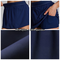 Shorts de sport respirants à séchage rapide avec poches, mini-jupes de yoga et de tennis personnalisables en gros avec logos
