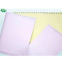 Papel NCR sin Carbón de 8.5x11 Pulgadas con Logotipo Personalizado, 100% Pulpa de Madera Virgen, Impresión Digital Azul para Libretas de Facturas de Marca