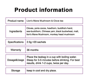 Suplemento <span class=keywords><strong>de</strong></span> Té <span class=keywords><strong>de</strong></span> Melena <span class=keywords><strong>de</strong></span> León <span class=keywords><strong>de</strong></span> Wins Town, Suplemento Herbal para el Estómago en Bolsitas <span class=keywords><strong>de</strong></span> Té - Product Image 6