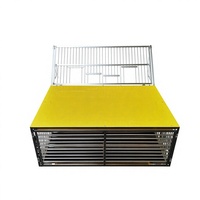 Cage de saut pour pigeons voyageurs - Conception rectangulaire en acier inoxydable avec porte d'entrée/sortie simple anti-évasion