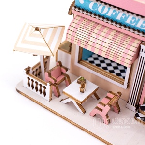 <span class=keywords><strong>Wincent</strong></span> - Manualidades de Madera Hechas a Mano, Rompecabezas 3D, Casa de Muñecas en Miniatura de Madera - Product Image 4