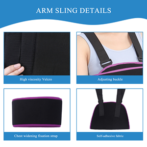 Élingue d'avant-bras adulte pour la stabilisation de l'épaule et du coude Idéal pour les fractures du bras et la récupération de la luxation de l'épaule - Product Image 3