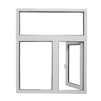 Fenêtre coulissante en PVC avec double vitrage trempé, prix bas, fenêtres avec moustiquaire