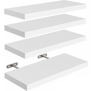 رفوف حائطية خشبية عائمة للتخزين، رف خشبي ريفي للغرفة، رف كتب خشبي عائم - Product Image 1