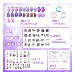 2025 ensemble de bijoux de mode à la mode pour femmes bracelets en or et en argent avec breloques Bracelet réglable en acier inoxydable - Product Image 3