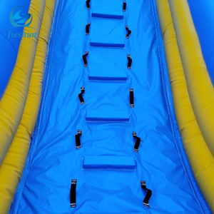2023 Mới Tùy Chỉnh Khổng Lồ PVC Hồ Nước Màu Xanh Và Màu Vàng Duy Nhất Làn Đường Trượt Thương Mại Trẻ Em Của Inflatable Trượt Nước - Product Image 5
