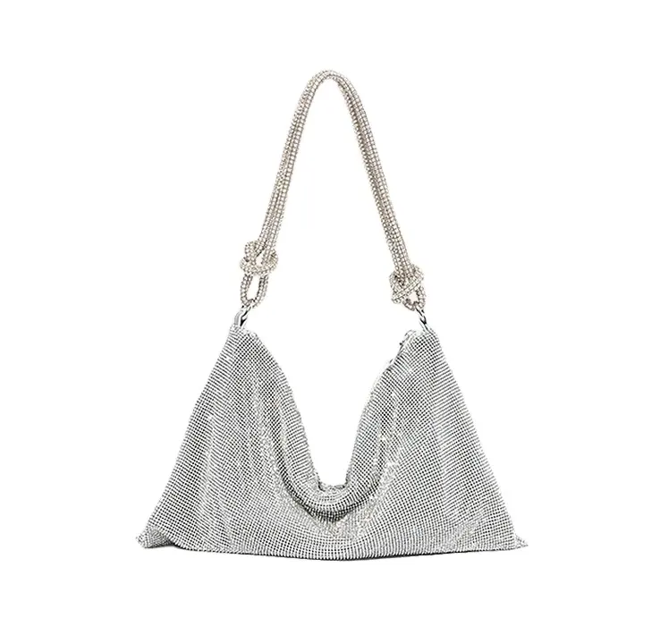 Silver Rhinestone Purse Evening Sparkly Gold Clutch Formal Bag Glitter Handbag Women Evening Bags