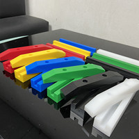 Guide-chaîne de type T 08B à double rangée en polyéthylène à haute résistance moléculaire 16A, guide coulissant en PE, bande de protection en nylon résistant à l'usure