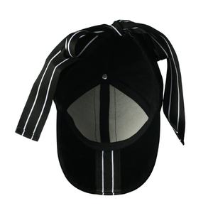 Gorra de Béisbol Deportiva de Sarga Lisa de Color Sólido Neutro al por Mayor con Bordado 3D, Ajustable, de Algodón, con Lazo, Personalizable - Product Image 3