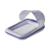 Fauteuil flottant gonflable électrique pliable en PVC pour adulte, chaise longue flottante pour piscine extérieure, lit flottant de plage, loisirs aquatiques