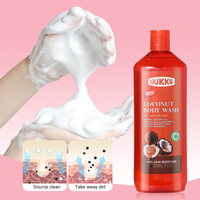 UUKKG Body Luxuries Gel Douche Parfumé au Lait de Noix avec Ingrédients Herbacés, Rafraîchissant, Blanchissant et Hydratant