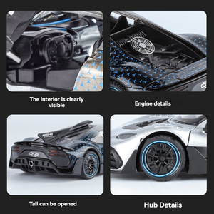 1/32 in lega modello Benz AMG ONE giocattoli per auto sportive con effetti <span class=keywords><strong>di</strong></span> luce sonora per la decorazione della casa collezione <span class=keywords><strong>di</strong></span> giocattoli per bambini - Product Image 5