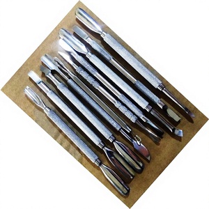 Pousse-cuticules réutilisable en acier inoxydable robuste ASAP, double face, pour salon de manucure et usage domestique, nettoyeur de cuticules pour manucure - Product Image 2