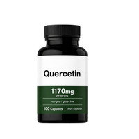 Capsules d'antioxydant quercétine OEM, capsules d'extrait de Sophora japonica, capsules de quercétine naturelle