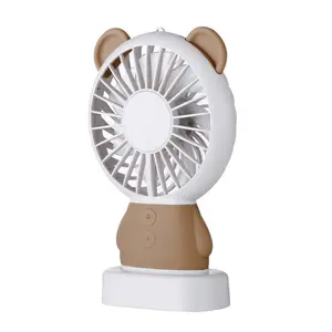 2021 fans USB Cute Mini rechargeable Animal Air Cooler Portable handy blade electric Desk Hand Fan with Silent And Large Wind