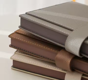 Hot-bán A5-sized văn phòng nhật ký và máy tính xách tay ràng buộc với <span class=keywords><strong>PU</strong></span> bao gồm, được trang bị với chủ sở hữu bút. - Product Image 5