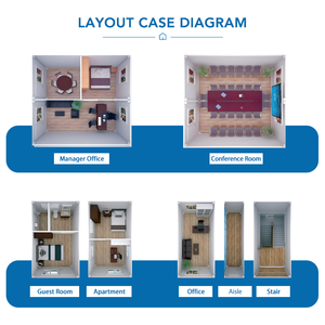 Z Type Folding Container House Prefab Modular Mobile Quick Assembly Flat Pack Portable Home for Office Building School Hotel - Product Image 4