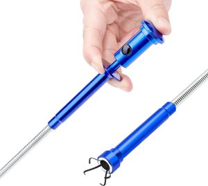 Agarrar agarre inodoro flexible gadget alcantarillado luz LED varilla de resorte estirable limpieza garra herramienta de recogida - Product Image 5