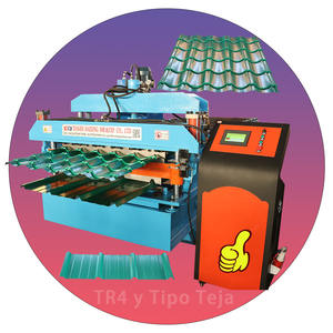 Machine de fabrication de tuiles de toiture en tôle Aluzinc 30/100, profil en boîte, tuiles émaillées, profilage de rouleaux - Product Image 3