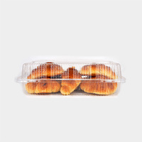 Boîtes en PET transparentes de qualité alimentaire, contenants en PET pour l'emballage de gâteaux, de tartes aux œufs, de pain, de pâtisseries