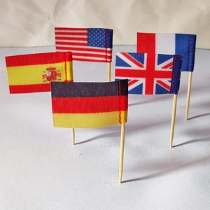 Banderitas Personalizadas Desechables <span class=keywords><strong>de</strong></span> Tela <span class=keywords><strong>de</strong></span> Poliéster para Decoración <span class=keywords><strong>de</strong></span> Cócteles, Cupcakes, Palillos, Banderas <span class=keywords><strong>de</strong></span> EE. UU. y Francia - Product Image 3