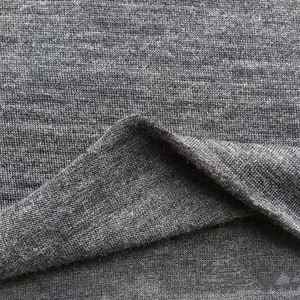 32s/1 80% poliéster 20% <span class=keywords><strong>lana</strong></span> merino Melange Heather Grey Fine Light <span class=keywords><strong>Jersey</strong></span> tejido de punto - Product Image 5