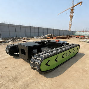 Op afstand bestuurbare elektrische 48V DC rupschassis, 1 ton draagvermogen, hoog rendement motor, 2 tracks, geschikt voor zacht modder. - Product Image 5