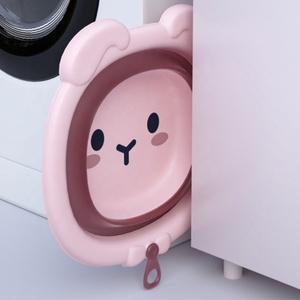 PRODIGY BW002 <span class=keywords><strong>Baignoire</strong></span> <span class=keywords><strong>pliable</strong></span> en plastique pour bébé avec motif de dessin animé pour le bain à la maison et en <span class=keywords><strong>voyage</strong></span>, articles ménagers - Product Image 2