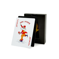 Jeu de cartes personnalisé avec logo d'entreprise, cadeau promotionnel, jeu de poker avec dorure à chaud, emballage personnalisé, fabricant OEM, vente en gros