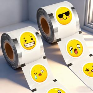 Customized Print Logo Sealing Film <b>Roll</b> Pp Plastic Heat Seal Film Boba <b>Bubble</b> Tea Plastic Cup Sealing Film - Product Image 4