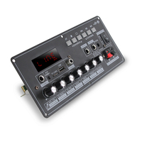 Penguat Suara Karaoke Portabel Craftsman, Komponen Logam Aluminium, Output 25W*2, Hifi Digital, Prioritas Mikrofon Vokal