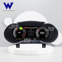 Penjualan Langsung Pabrik Panel Instrumen Digital Definisi Tinggi untuk Audi Q7, Panel Instrumen LCD Speedometer Plug and Play
