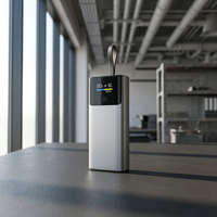 Batterie externe autorisée en avion 10000 mAh, charge rapide 22,5 W, sortie multi-ports, avec câble intégré et cordon