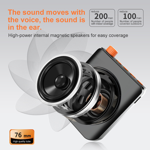 Khuếch Đại Bằng Giọng Nói Không Dây Microphone Xách Tay <span class=keywords><strong>Mini</strong></span> Kích Thước Khuếch Đại Bằng Giọng Nói Loa Cho Giáo Viên Lớp Học - Product Image 4