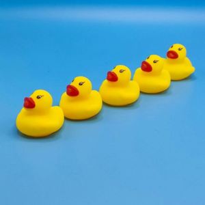 Customized Logo 3.7*3.0*.3.7cm Plastic Yellow Duck Pinch Call <b>Bath</b> Sound Swimming Pool & Bathroom Water Playing Toy Wholesale - Product Image 3