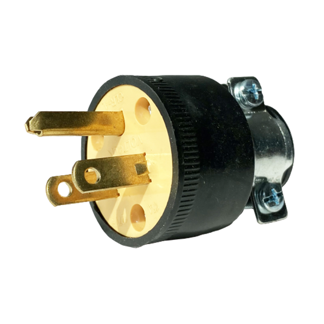 125v 15A Factory Price Copper Yellow 3 Flat Pin Socket U35 3p Pin Plug and Socket