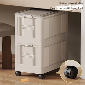 Có thể gập lại hộ gia đình lưu trữ hộp PP nhựa phòng khách Đồ chơi & phòng ngủ quần áo Quilt Organizer miscelleneous lưu trữ tủ - Product Image 4