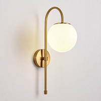 Applique Murale LED Nordique Postmoderne Simple et Luxueuse pour Couloir d'Hôtel, Salon, Chambre et Chevet - Lumière Chaude Murale
