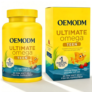 Integratore Alimentare Omega-3 per Adolescenti a Marchio Privato - 1120mg Capsule Softgel (Senza OGM, Senza Glutine) OEM/ODM - Product Image 1