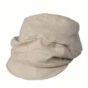 Nouvelle casquette en coton et lin pour femme, collection Printemps 2025 – Chapeau de soleil décontracté et respirant pour l'été, style gavroche - Product Image 5