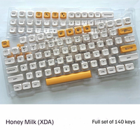 Clavier mécanique avec touches PBT par sublimation, 140 touches, profil XDA, alphabet phonétique espagnol, arabe, allemand, taïwanais, japonais