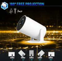 Model HY300pro + proyektor portabel cerdas, proyektor portabel cerdas untuk teater Rumah, koneksi nirkabel cepat, koreksi otomatis Android 11